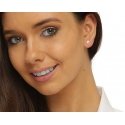 Jwl Luxury Pearls Цветочные продольные серьги с кристаллами JL0722