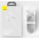 Baseus CATYS-02 USB kabelis 1 m USB C USB A Balta