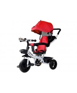 Lean Toys Lean Cars Tricycle with Canopy PRO300 - Red