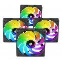 Mars Gaming MFSI4KIT Datora dzesēšanas sistēma Datora korpusam Ventilators 12 cm Melns Mars Gaming MFSI4KIT Datora dzesēšanas sistēma Datora korpusam Ventilators 12 cm Melns