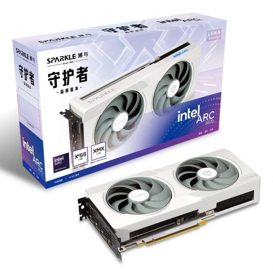 Sparkle Technology Arc B570 Guardian Luna OC 10GB Intel GDDR6 – 5