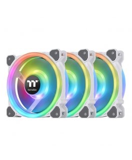 Thermaltake Riing Trio 12 RGB Radiator Fan White TT Premium Edition Universaali Tuuletin 12 cm Valkoinen 3 kpl
