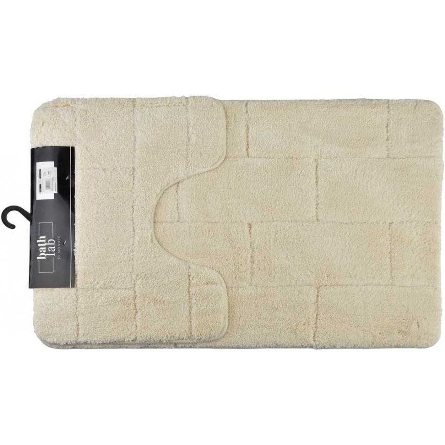 Bathlab ZAC kylpyhuonesarjan matot, 2 kpl, 50x37/50x80 cm, kerma väri