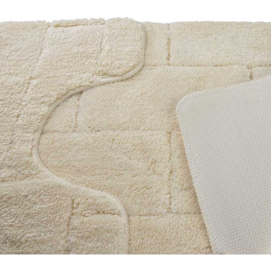 Bathlab ZAC bath mat set, 2 pcs, 50x37/50x80 cm, cream color – 2