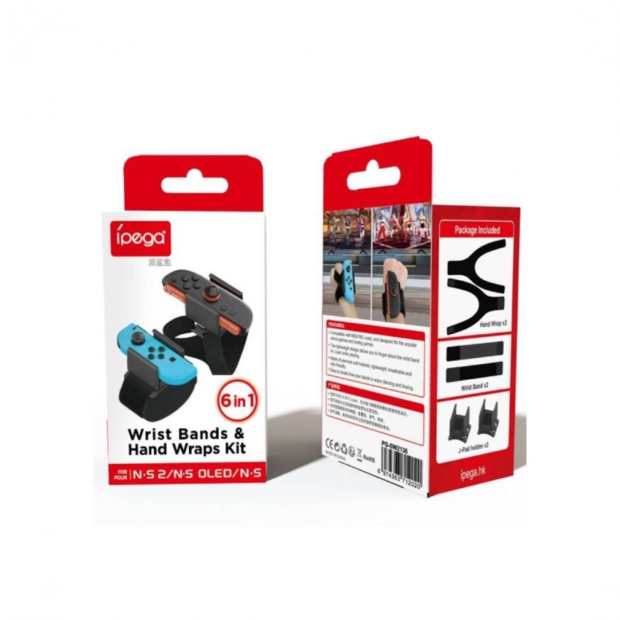 iPega SW2136 Спортивные браслеты для Nintendo Switch 2 JoyCon Черный