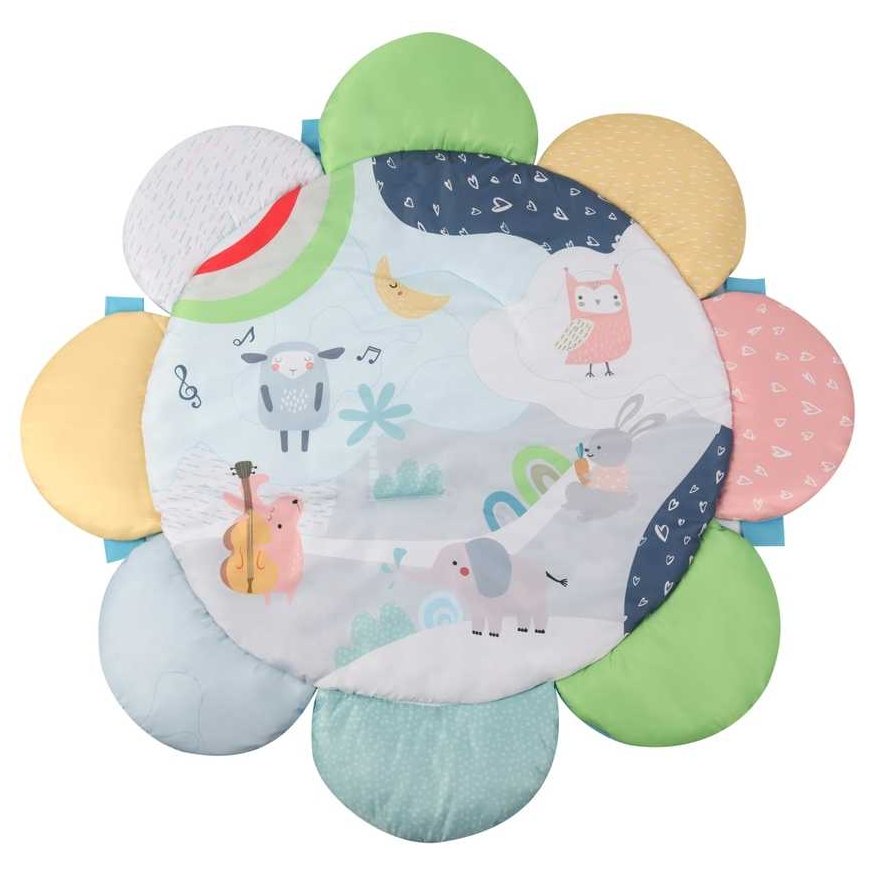 "TinyMini JL639-2A" 2-in-1 flower zoo play mat – 4