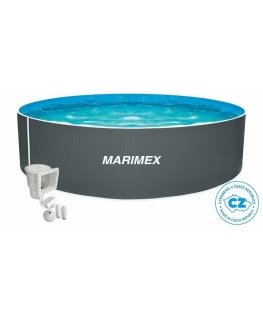 Marimex baseins Orlando 3,05 x 0,91 m pelēks, baseins, folija, skimmeris (10303042)