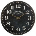 Atmosphera Wooden Wall Clock, wall clock with clear numbers, black, Ø 38 cm Atmosphera Wooden Wall Clock, wall clock with clear numbers, black, Ø 38 cm