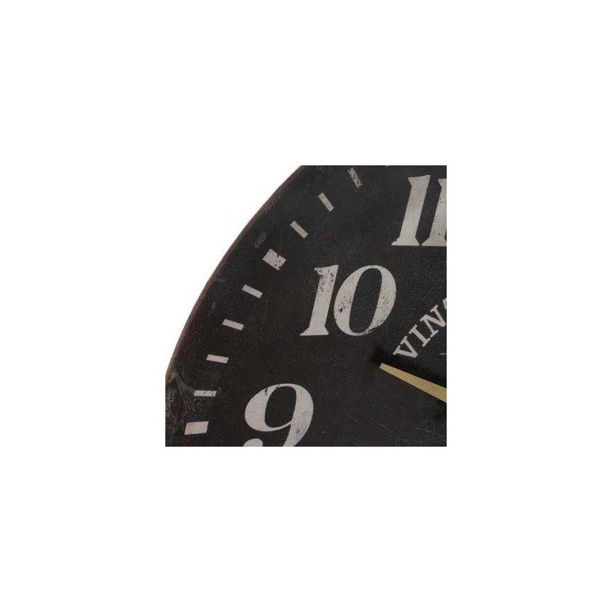 Atmosphera Wooden Wall Clock, wall clock with clear numbers, black, Ø 38 cm – 4