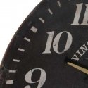 Atmosphera Wooden Wall Clock, wall clock with clear numbers, black, Ø 38 cm Atmosphera Wooden Wall Clock, wall clock with clear numbers, black, Ø 38 cm