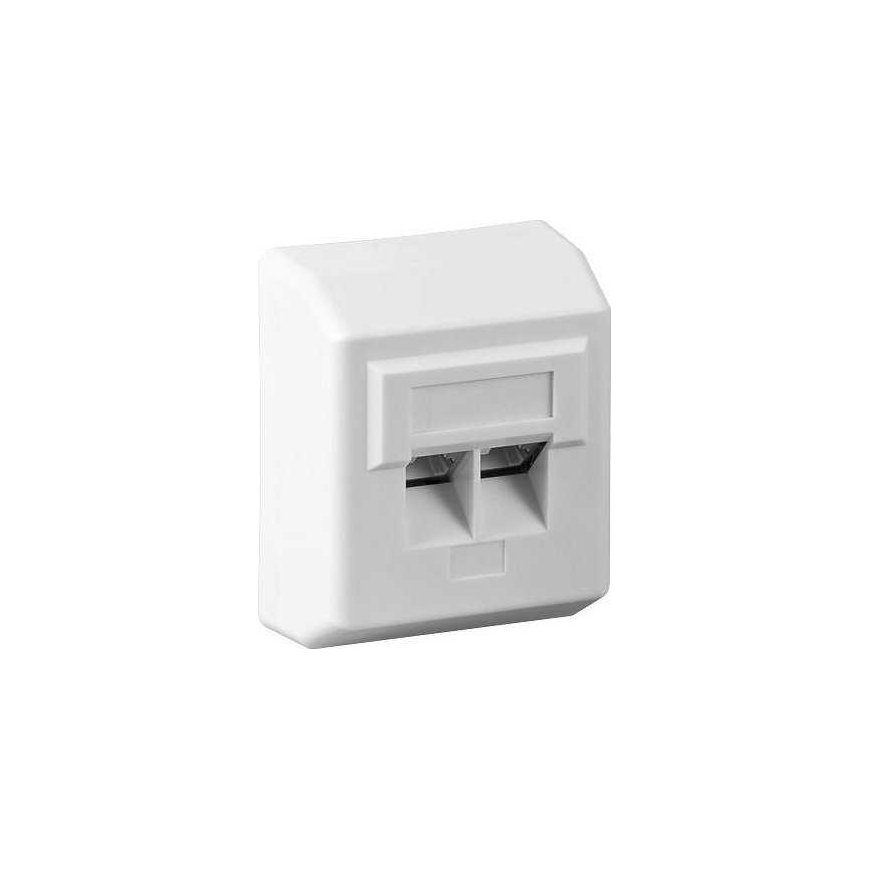 PremiumCord PREMIUMCORD Socket 2xRJ45 for plaster, UTP Cat5e