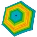 Doppler Folding Umbrella Fiber Havana Happy Green Doppler Folding Umbrella Fiber Havana Happy Green