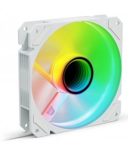 Sharkoon SHARK Mirror RGB PWM REVERSE Computer case Fan 12 cm White 1 pc(s)