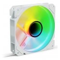 Sharkoon SHARK Mirror RGB PWM REVERSE Tietokonekotelo Tuuletin 12 cm Valkoinen 1 kpl