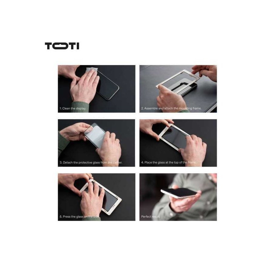 Toti Premium PREMIUM TEMPERED screen protector glass 3D full cover for Apple iPhone 16 – 2