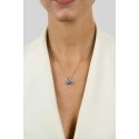 Brilio Silver Brilio Silver Modern silver pendant with blue synthetic opal PT110WB Brilio Silver Brilio Silver Modern silver pendant with blue synthetic opal PT110WB