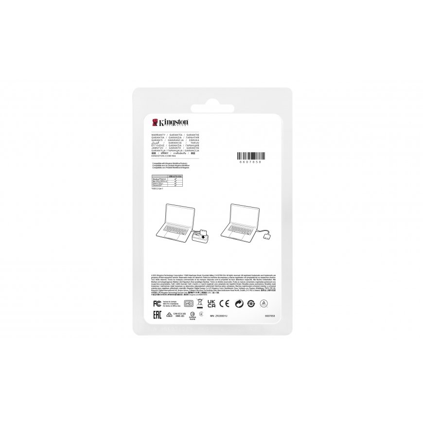 Kingston Technology USB 3.2 Gen 1 Workflow 5G USB-A and USB-C miniHub – 3