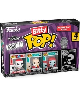 Funko Blister 4 hahmoa Bitty POP Disney Painajainen ennen joulua Santa Jack