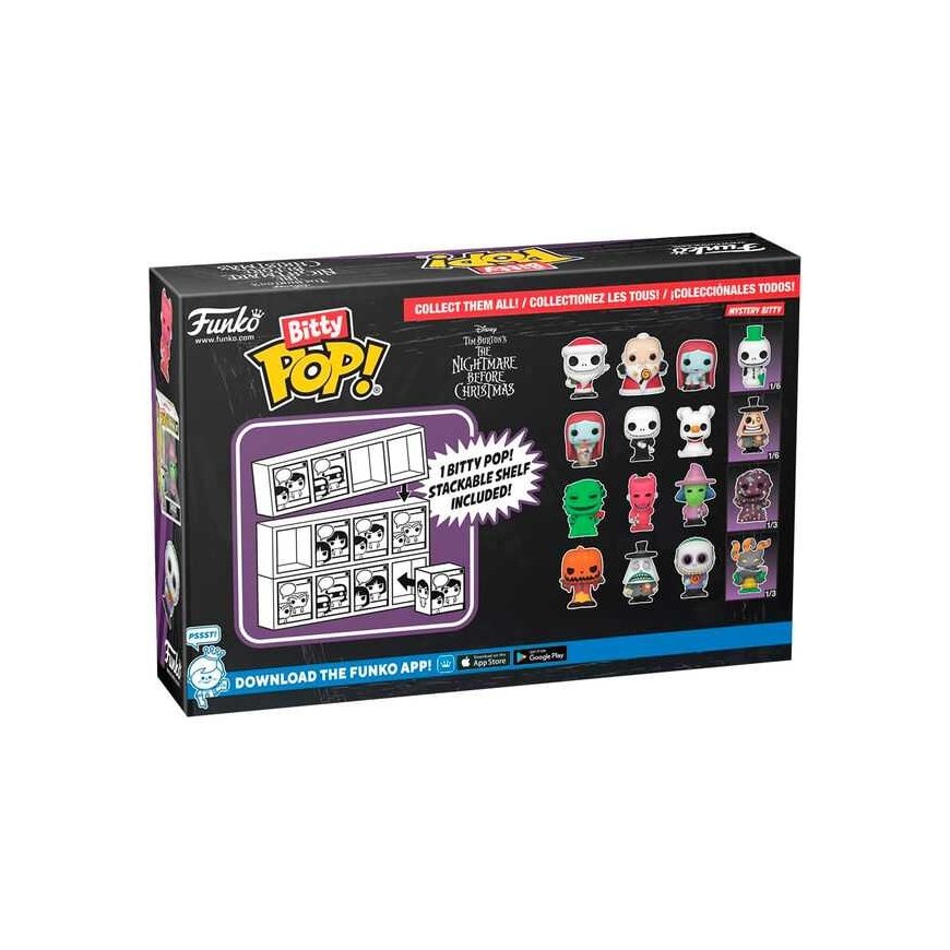 Funko Blister 4 figuuri Bitty POP Disney Õudusunenägu enne jõule Santa Jack – 2