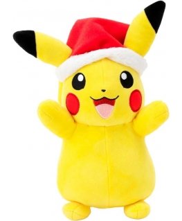 Jazwares Pokemon Ziemassvētku Pikachu mīkstā rotaļlieta 20cm