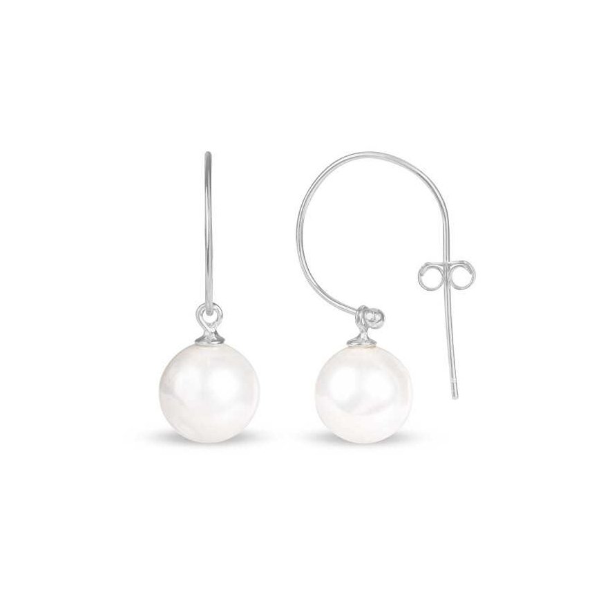 JVD Modern silver earrings with pearls SVLE0519XH20P00