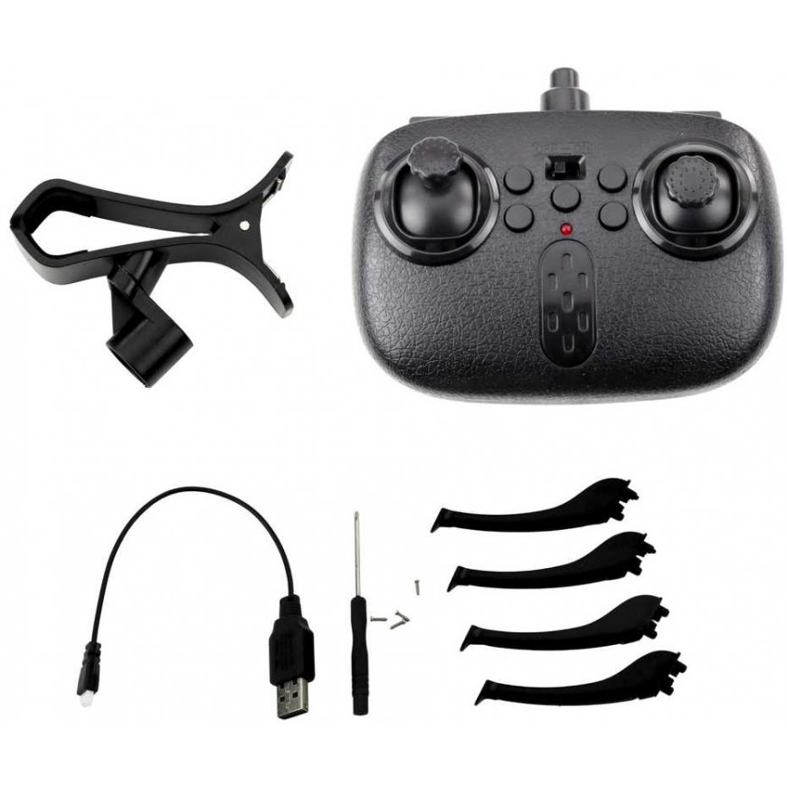 Lean Toys Modern drone Y30 with LED lighting and 360° rotation – 4
