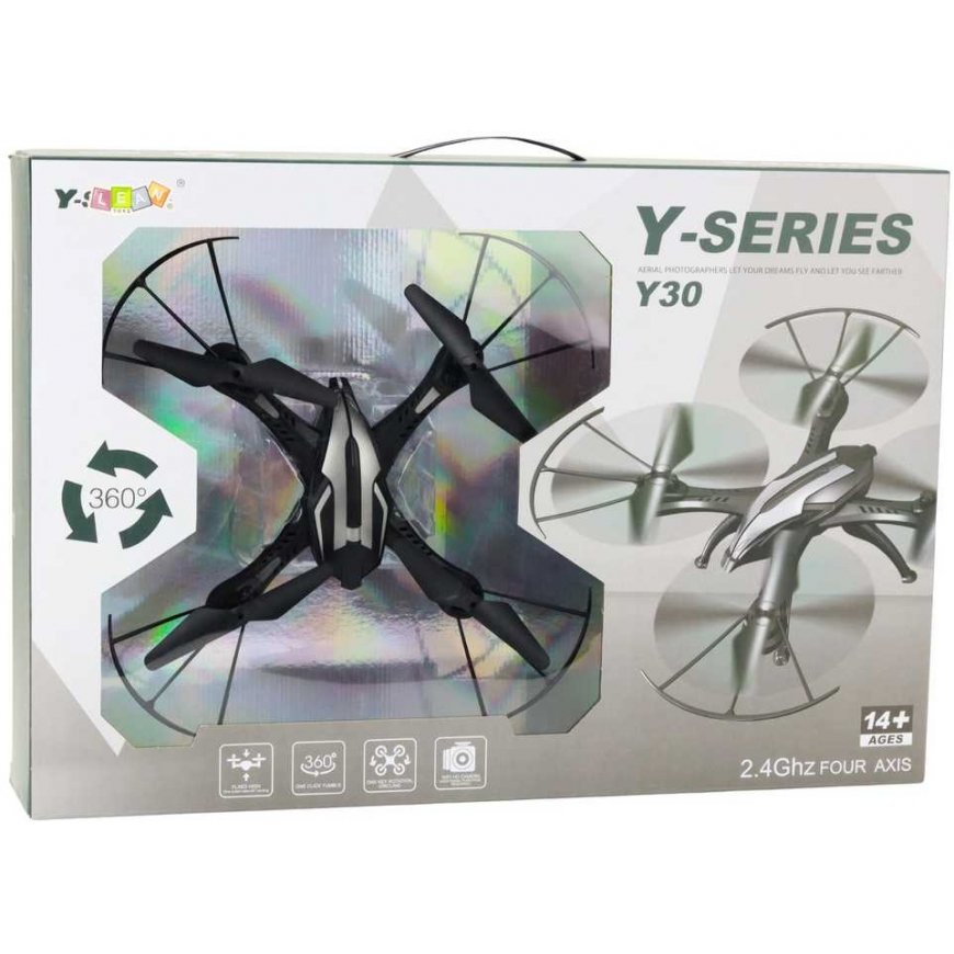 Lean Toys Modernus dronas Y30 su LED apšvietimu ir 360° apsisukimu – 5