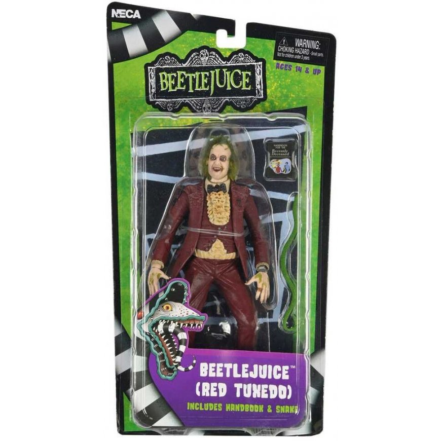 Neca Beetlejuice - Beetlejuice 1988 Punane Tuxedo figuur 18cm