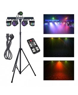 Multifunkcinis LIGHT4ME LED BAR PAR DERBY LASER