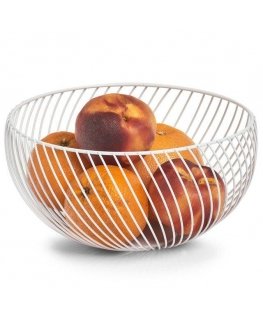Metal fruit basket, Ø 26.5 cm, white, ZELLER