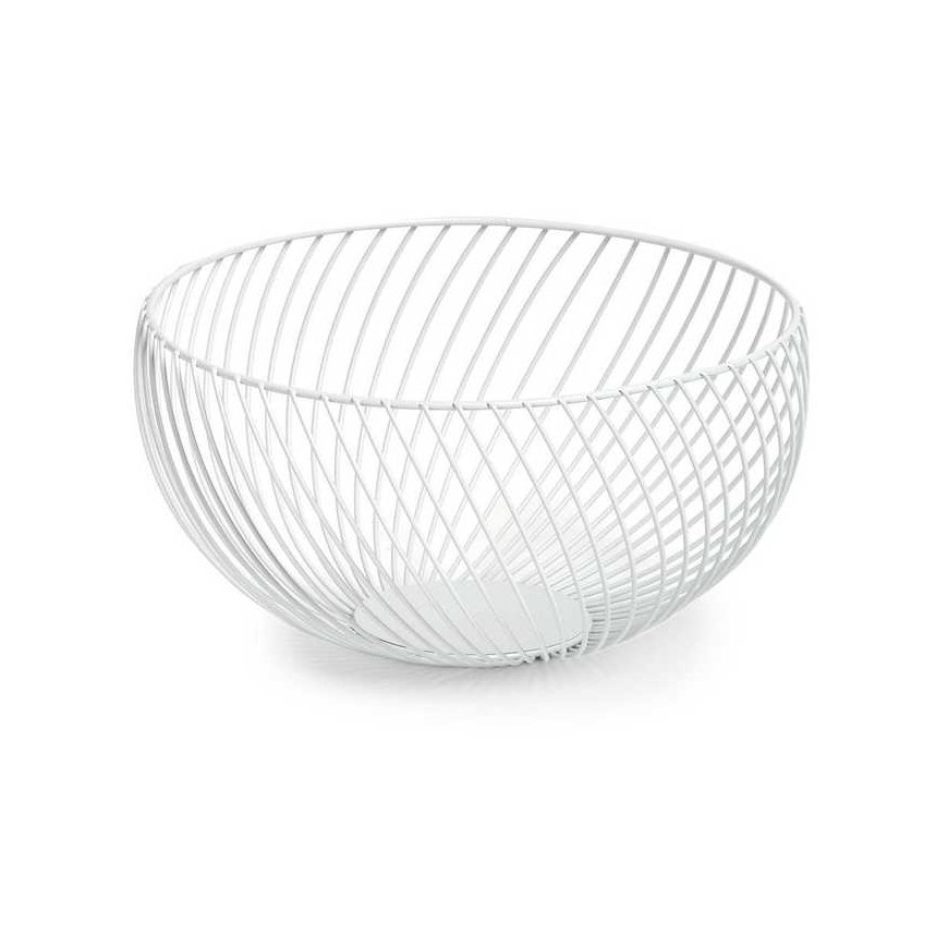 Metal fruit basket, Ø 26.5 cm, white, ZELLER – 3