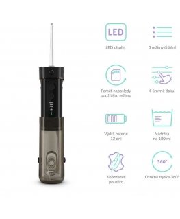 TrueLife AquaFloss Mini M50 Toothbrush - Oral Irrigator - Black