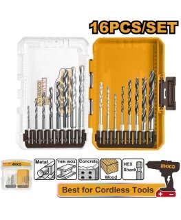 Ingco drill set 16pcs unibody
