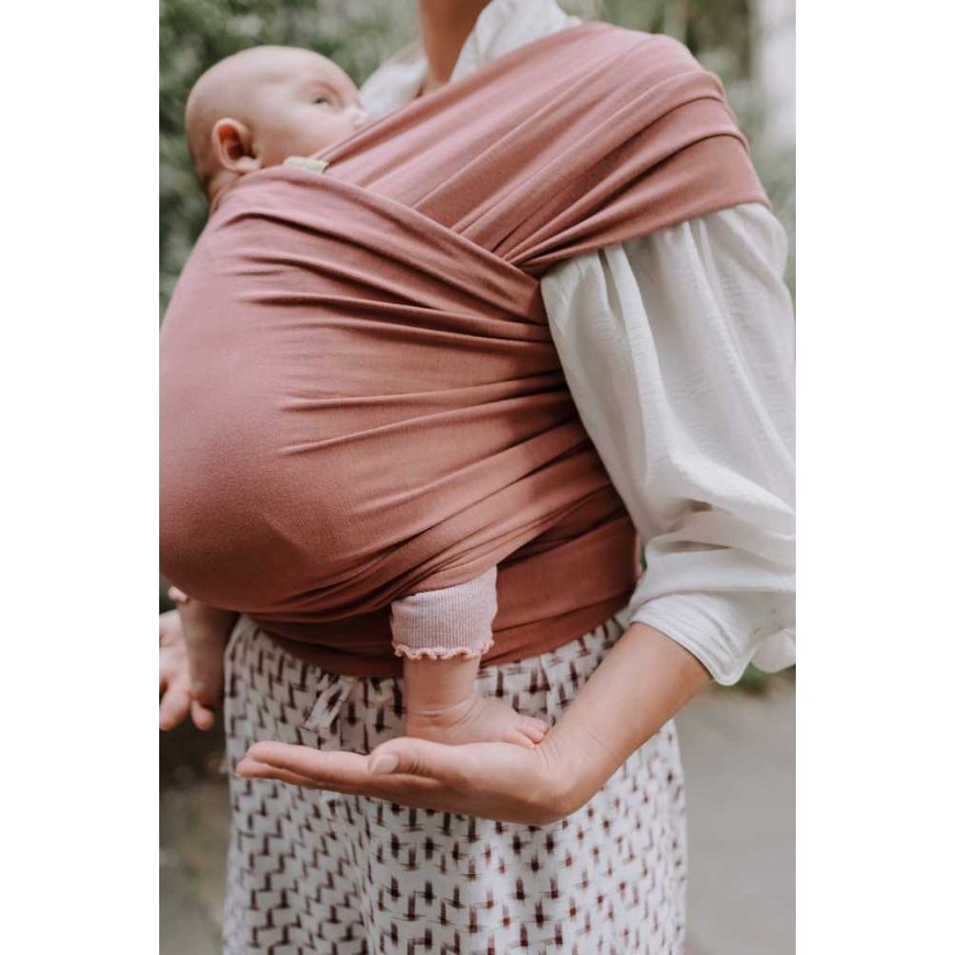 Boba Nosida Chusta kūdikiui BOBA Wrap - purvinas rožinis – 3