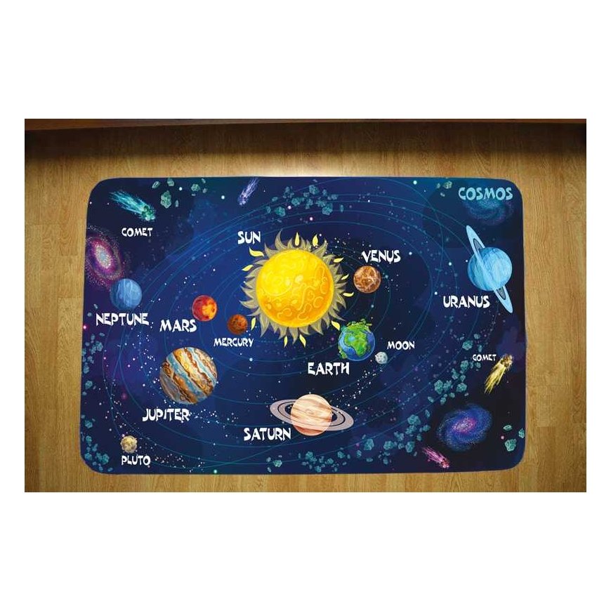 Marko Dywan vaikams ultra minkštas 100x150 - Kosmos - anglų kalbos versija | kosminė kolekcija – 4