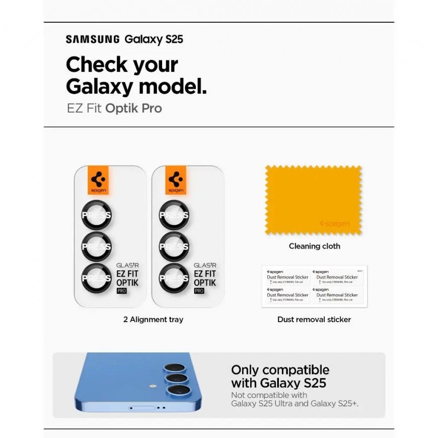 Spigen Glas.tR EZ Fit Optik Pro Camera lens protector Samsung 2 шт – 2