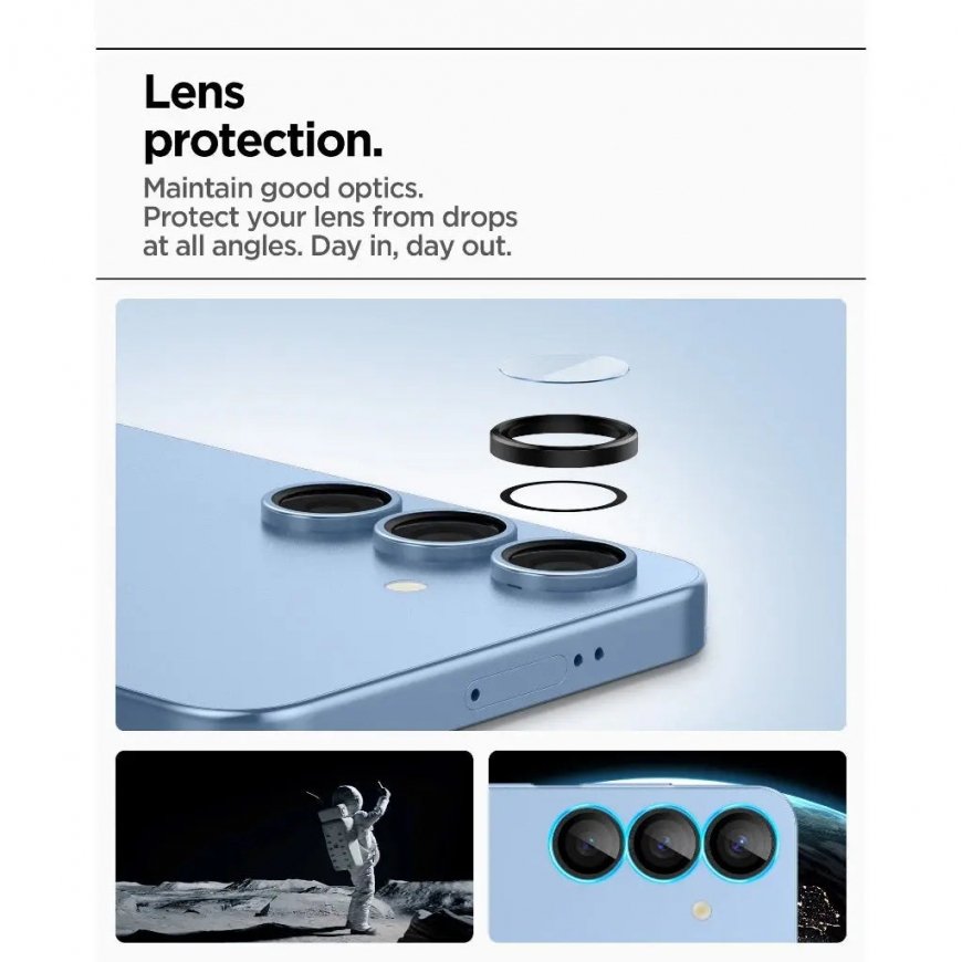 Spigen Glas.tR EZ Fit Optik Pro Camera lens protector Samsung 2 шт – 3