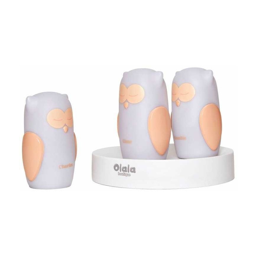 Olala Boutique 3 LED -valaisinsarjan "Olala" -pöllö, kevyt polku