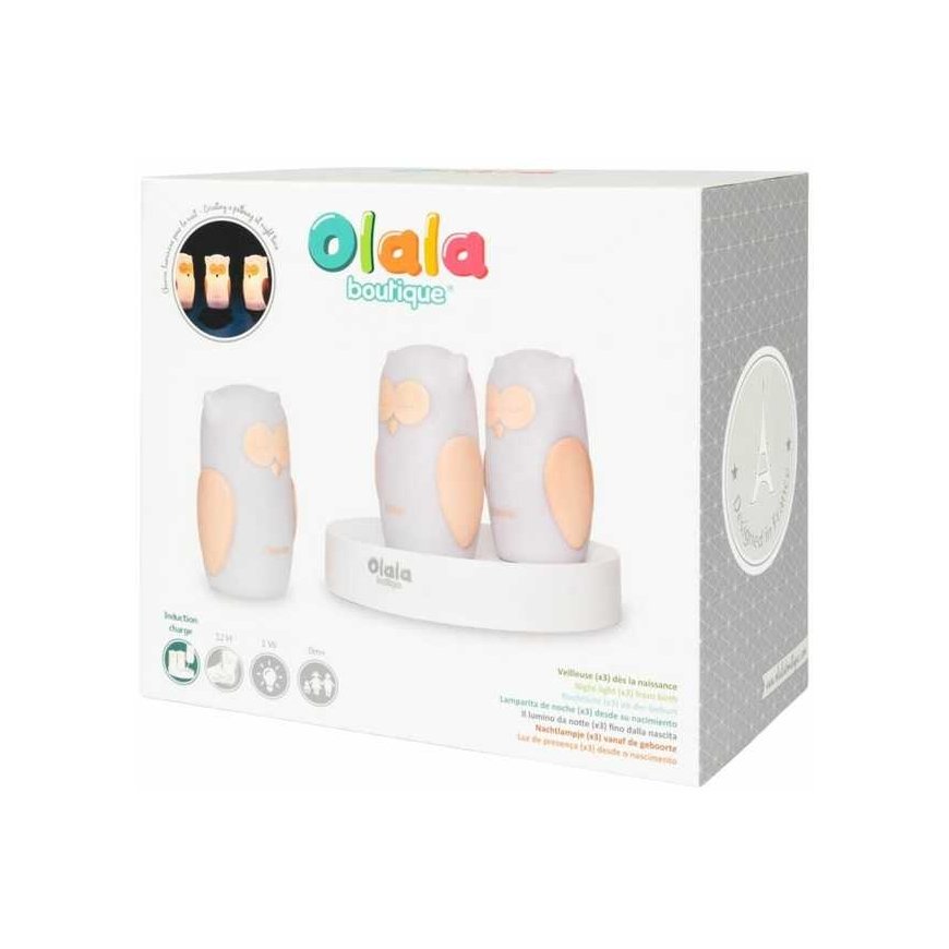 Olala Boutique 3 LED -valaisinsarjan "Olala" -pöllö, kevyt polku – 5