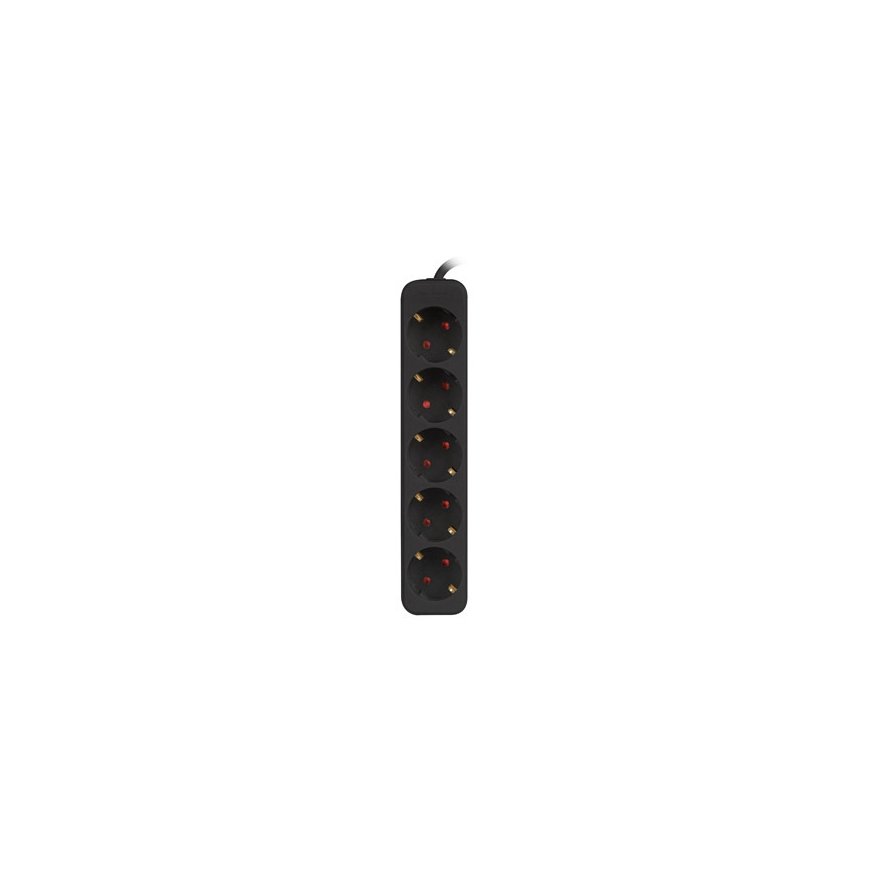 Lanberg PS0-05F-0300-BK elektros tinklo ilgintuvas 3 m 5 AC išvestis(ys / čių) Vidaus Juoda – 2