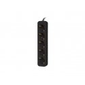 Lanberg PS0-05F-0300-BK удлинитель 3 m 5 розетка(и) Для помещений Черный Lanberg PS0-05F-0300-BK удлинитель 3 m 5 розетка(и) Для помещений Черный