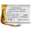 Аккумулятор Akyga Li-Pol 1900mAh 1S 3.7V - 3-контактный разъем JST - 50x34x9.5мм