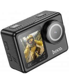 HOCO sports camera with dual screen 1.3" + 2" 4K/30fps DV101 black