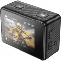 HOCO sporta kamera ar diviem ekrāniem 1,3" + 2" 4K/30fps DV101 melna