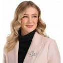 Jwl Luxury Pearls Prabangi moteriška sagē ar pērļiem un cirkoniem - lentīte JL0869