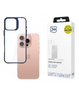 3MK Satin Armor Case+ mobiliojo telefono dėklas 16 cm (6.3") Mėlyna, Permatomas