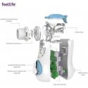 FEELLIFE nešiojamas vaikiškas inhaliatorius AIR KIDS, geltonas FEELLIFE nešiojamas vaikiškas inhaliatorius AIR KIDS, geltonas