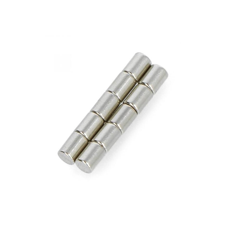 Neodimio magnetas Calamit N35/Ni 3x4mm - 10vnt