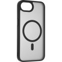FoneKit MagSafe-ühilduv Soft Touch kaitseümbris, iPhone 16e, must/hall FoneKit MagSafe-ühilduv Soft Touch kaitseümbris, iPhone 16e, must/hall