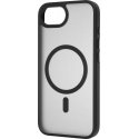 FoneKit MagSafe-ühilduv Soft Touch kaitseümbris, iPhone 16e, must/hall FoneKit MagSafe-ühilduv Soft Touch kaitseümbris, iPhone 16e, must/hall